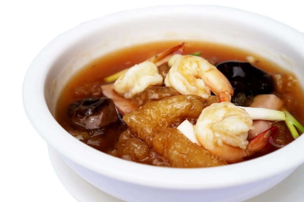 fish maw with seafood soup